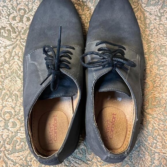 Dexter Comfort Grey Suede Leather Plain Toe Oxford Shoe Mens 7.5 - Picture 8 of 8